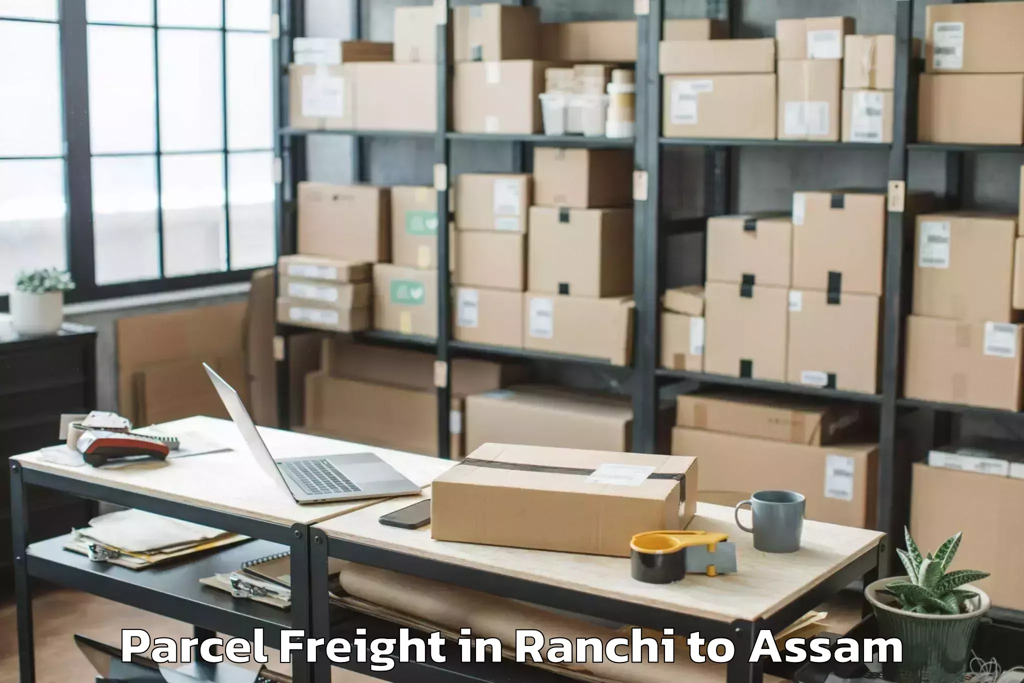 Professional Ranchi to Lilabari Airport Ixi Parcel Freight